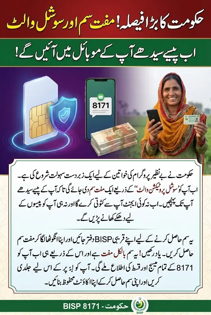 Complete Guide to BISP 8171 Free SIM and Social Protection Wallet
